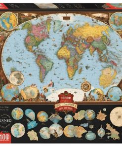 1000-Piece World Map Puzzle